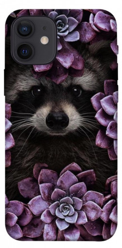 Чехол itsPrint Енот в цветах для Apple iPhone 12 Pro (6.1")