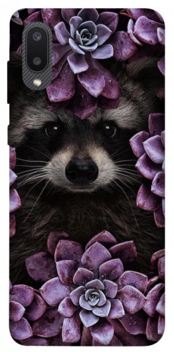 Чехол itsPrint Енот в цветах для Samsung Galaxy A02
