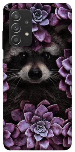Чехол itsPrint Енот в цветах для Samsung Galaxy A72 4G / A72 5G