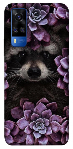 Чехол itsPrint Енот в цветах для Vivo Y51a