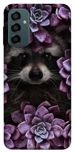 Чехол itsPrint Енот в цветах для Samsung Galaxy M23 5G