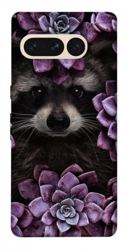 Чехол itsPrint Енот в цветах для Google Pixel 7 Pro