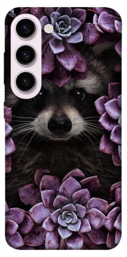 Чехол itsPrint Енот в цветах для Samsung Galaxy S23+