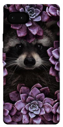 Чехол itsPrint Енот в цветах для Google Pixel 7a