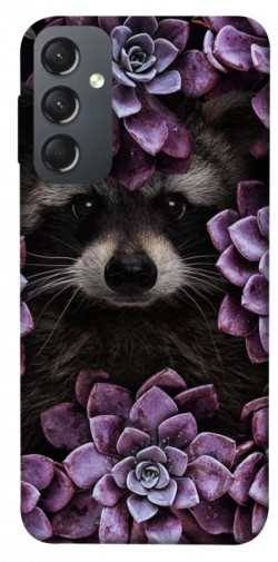 Чехол itsPrint Енот в цветах для Samsung Galaxy A24 4G