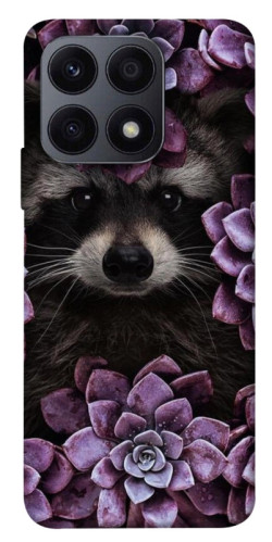 Чехол itsPrint Енот в цветах для Huawei Honor X8a