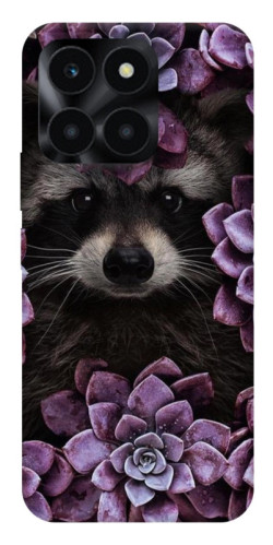 Чехол itsPrint Енот в цветах для Huawei Honor X6a