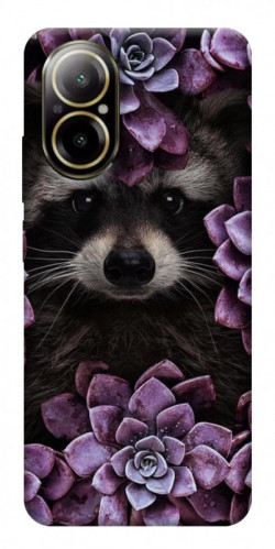 Чехол itsPrint Енот в цветах для Realme C67 4G