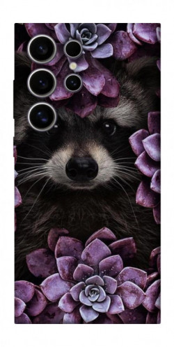 Чехол itsPrint Енот в цветах для Samsung Galaxy S25 Ultra