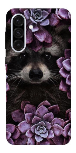 Чехол itsPrint Енот в цветах для Samsung Galaxy A56 5G