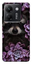 Чехол itsPrint Енот в цветах для Xiaomi Poco M7 Pro 5G
