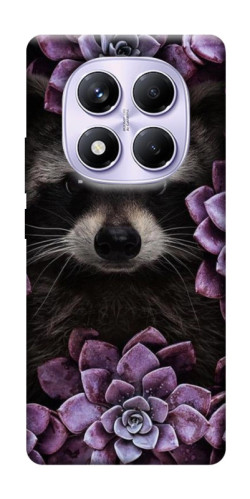 Чехол itsPrint Енот в цветах для Xiaomi Poco X7