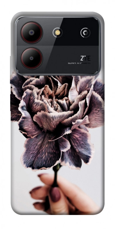 Чехол itsPrint Гвоздика для ZTE Blade A54 4G, цветы, купить оптом с доставкой