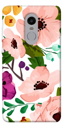 Чохол itsPrint Акварельні квіти для Xiaomi Redmi Note 4X / Note 4 (Snapdragon)