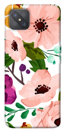 Чехол itsPrint Акварельные цветы для Oppo A92s