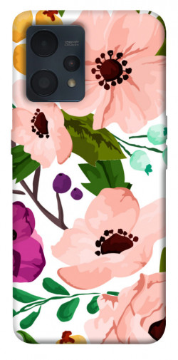 Чехол itsPrint Акварельные цветы для Realme 9 4G / 9 Pro+
