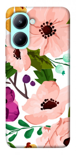 Чехол itsPrint Акварельные цветы для Realme C33