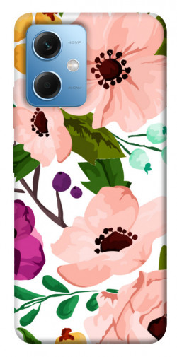 Чехол itsPrint Акварельные цветы для Xiaomi Poco X5 5G