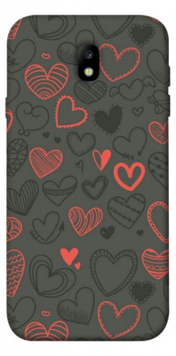 Чехол itsPrint Милые сердца для Samsung J730 Galaxy J7 (2017)