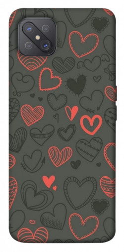 Чехол itsPrint Милые сердца для Oppo A92s