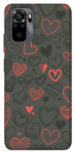 Чехол itsPrint Милые сердца для Xiaomi Redmi Note 10 / Note 10s