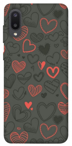 Чехол itsPrint Милые сердца для Samsung Galaxy A02
