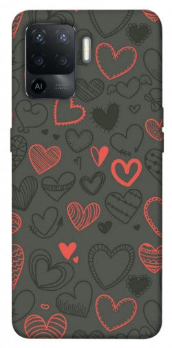 Чехол itsPrint Милые сердца для Oppo Reno 5 Lite