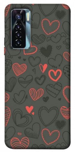 Чехол itsPrint Милые сердца для TECNO Camon 17 Pro