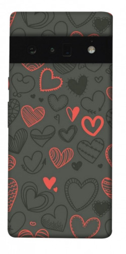 Чехол itsPrint Милые сердца для Google Pixel 6 Pro