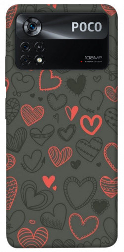 Чехол itsPrint Милые сердца для Xiaomi Poco X4 Pro 5G