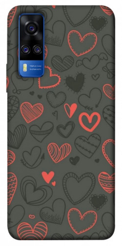 Чехол itsPrint Милые сердца для Vivo Y51a