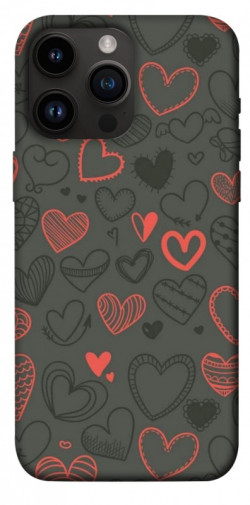 Чехол itsPrint Милые сердца для Apple iPhone 14 Pro Max (6.7")