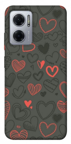 Чехол itsPrint Милые сердца для Xiaomi Redmi Note 11E