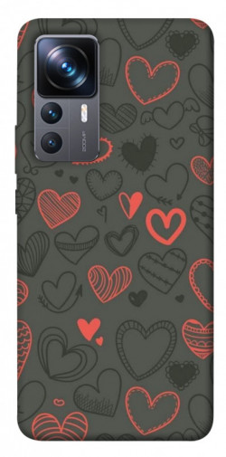 Чехол itsPrint Милые сердца для Xiaomi 12T / 12T Pro