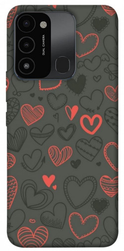 Чехол itsPrint Милые сердца для Tecno Spark Go 2022 (KG5m)