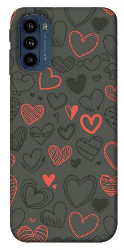 Чехол itsPrint Милые сердца для Motorola Moto G41