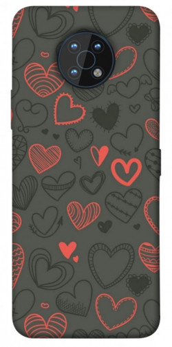 Чехол itsPrint Милые сердца для Nokia G50