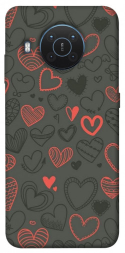 Чехол itsPrint Милые сердца для Nokia X10 / X20