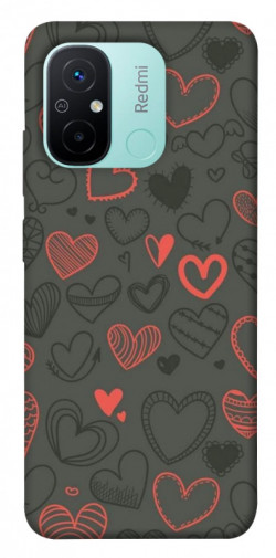 Чехол itsPrint Милые сердца для Xiaomi Redmi 12C