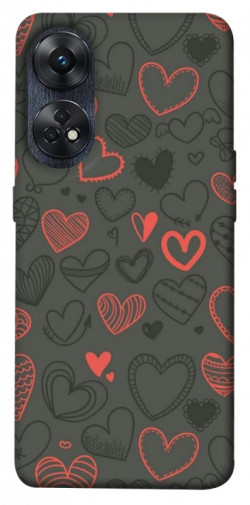 Чехол itsPrint Милые сердца для Oppo Reno 8 T 4G