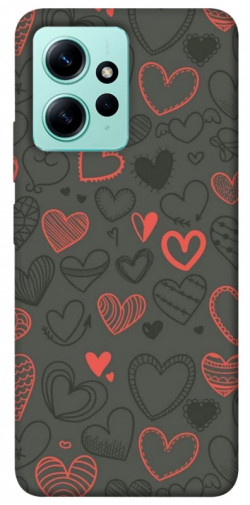 Чехол itsPrint Милые сердца для Xiaomi Redmi Note 12 4G