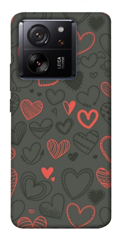 Чехол itsPrint Милые сердца для Xiaomi 13T, паттерн, купить оптом с доставкой