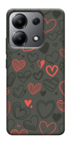 Чехол itsPrint Милые сердца для Xiaomi Redmi Note 13 4G