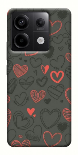 Чехол itsPrint Милые сердца для Xiaomi Redmi Note 13 Pro 4G