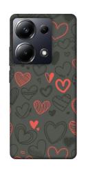 Чехол itsPrint Милые сердца для Xiaomi Redmi Note 13 Pro 4G