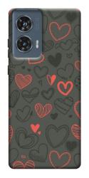 Чехол itsPrint Милые сердца для Motorola Edge 50 Fusion