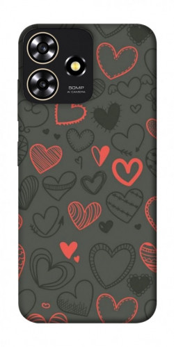 Чехол itsPrint Милые сердца для ZTE Blade A73 4G