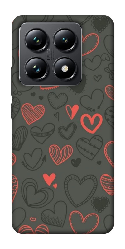 Чехол itsPrint Милые сердца для Xiaomi 14T Pro, паттерн, купить оптом с доставкой