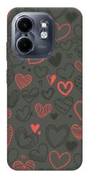Чехол itsPrint Милые сердца для Infinix Smart 9 4G / Hot 50i
