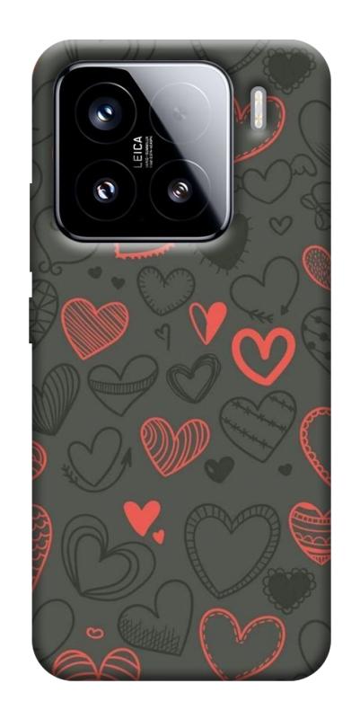 Чехол itsPrint Милые сердца для Xiaomi 15, паттерн, купить оптом с доставкой